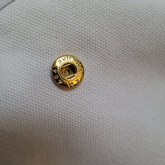 Balmain Garment Bag Gown White Black Logo Gold Tone Exposed Zipper 62.5 x 23 in - Picture 9 of 13